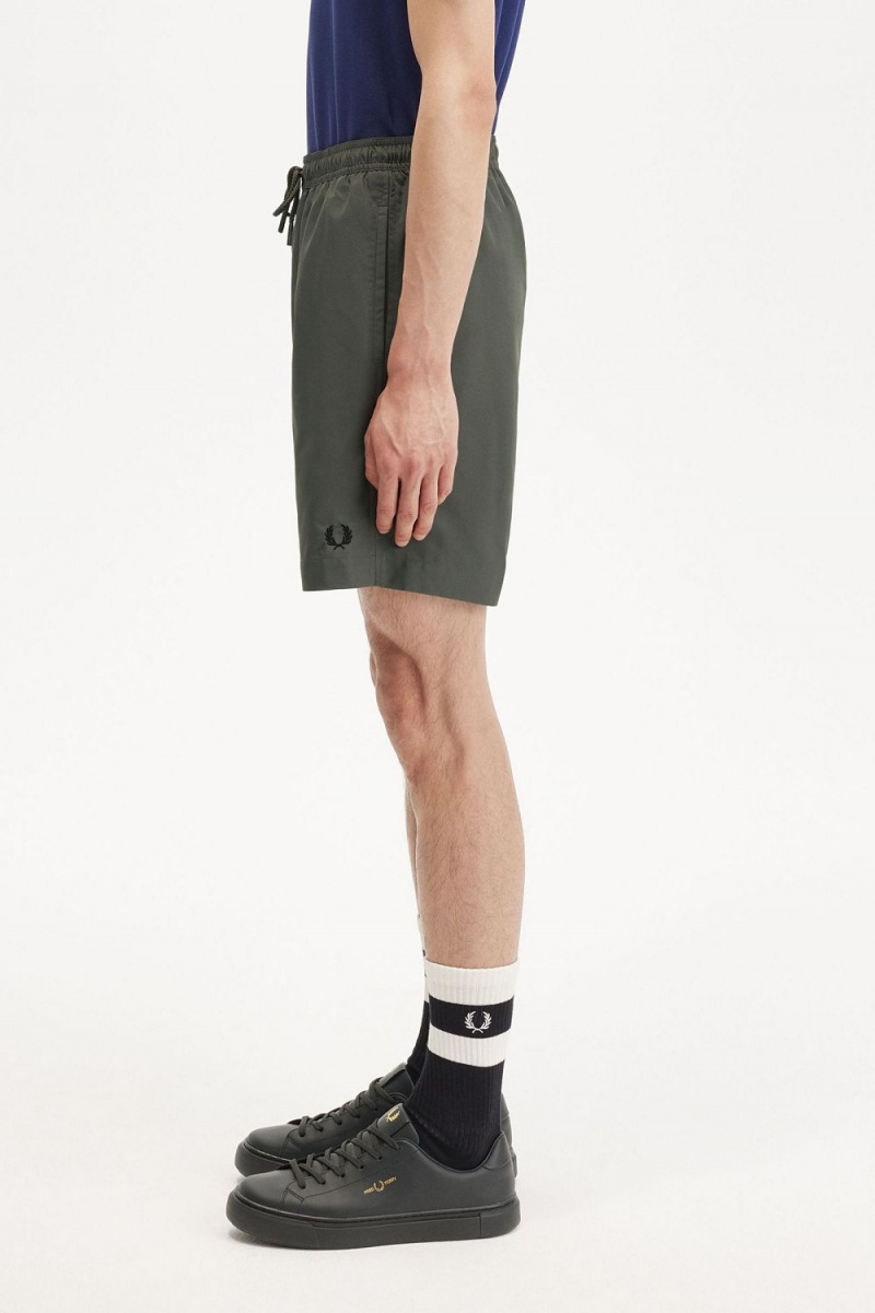 Fred Perry Classic Swim Men's Shorts Field Green | VNBJC4806