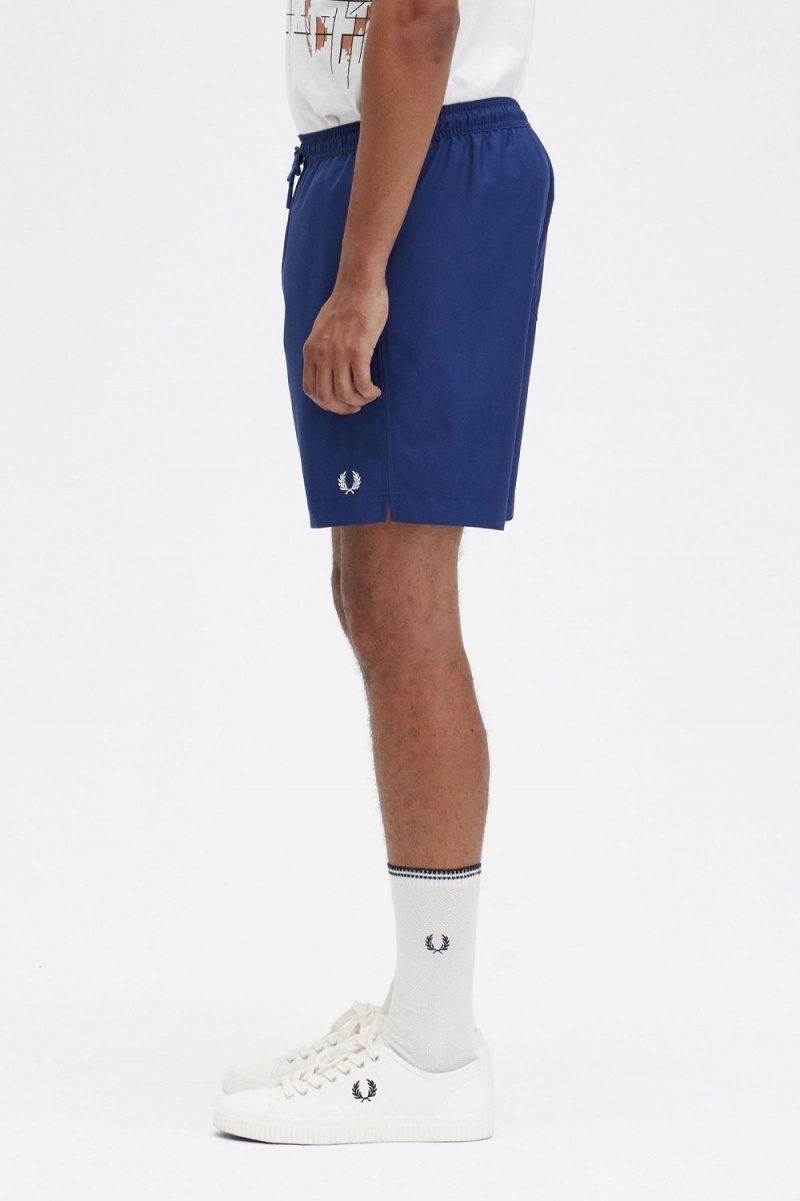 Fred Perry Classic Swim Men's Shorts French Navy | JTRPI4197