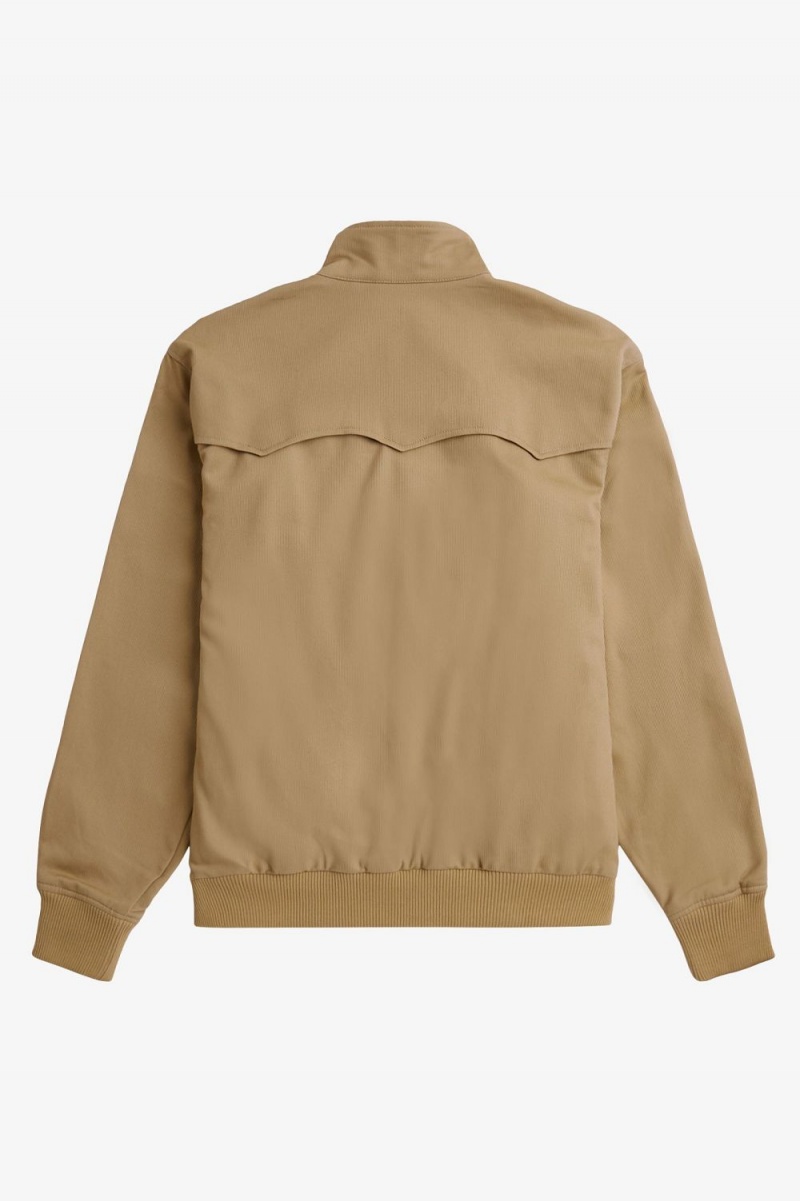 Fred Perry Corduroy Harrington Men's Jackets Green | KWNEO9627