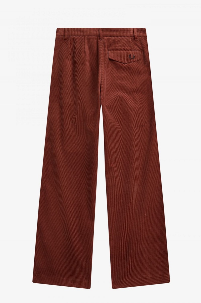 Fred Perry Corduroy Women's Pants Whisky Brown | RMUFJ7235