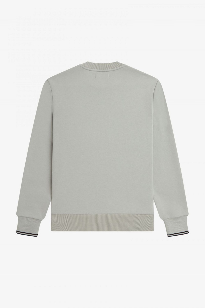 Fred Perry Crew Neck Men's Sweatshirts Grey | ZITHA4281