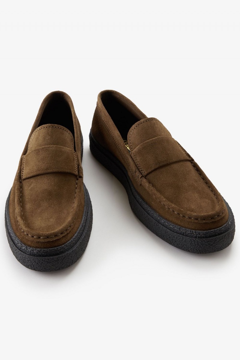 Fred Perry Dawson Men's Loafers Brown | FUEQD6385