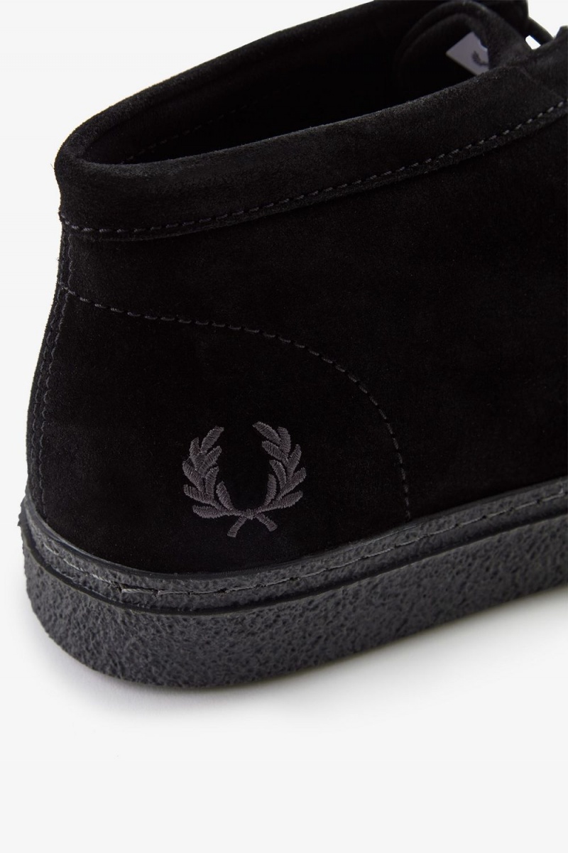 Fred Perry Dawson Mid Men's Boots Black | URYFK8749