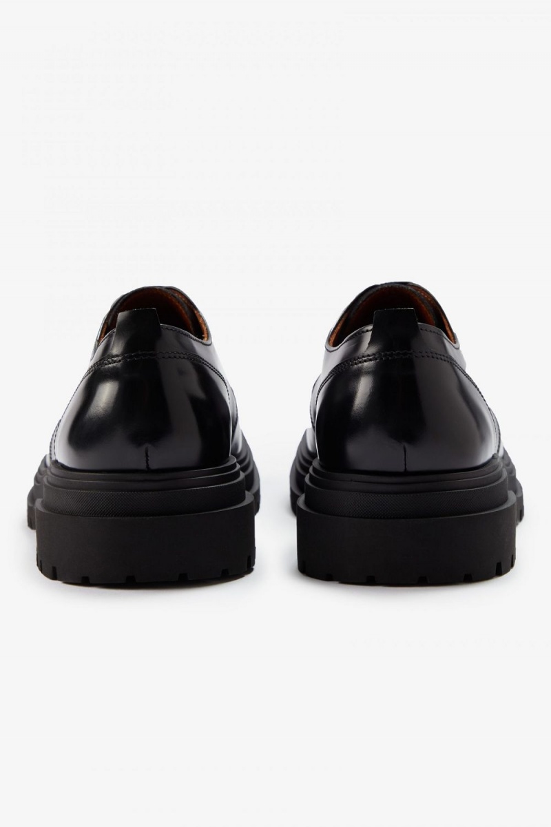 Fred Perry Derby Men's Loafers Black | VDRZM5847