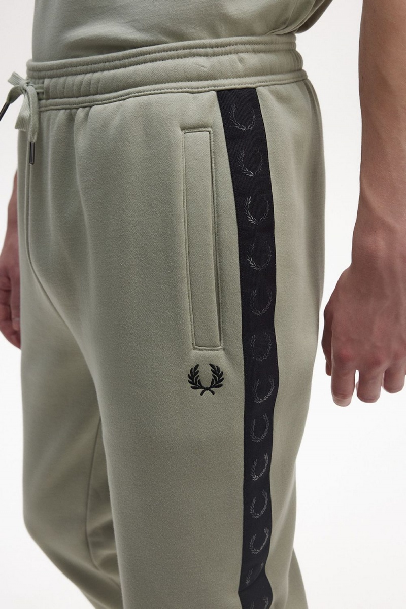 Fred Perry Embossed Tape Sweat Men's Pants Mint | VWSBO9175