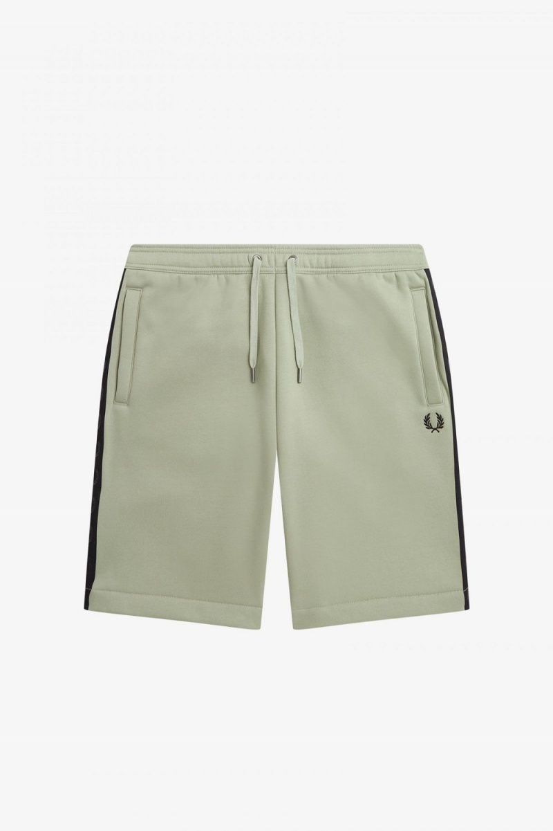 Fred Perry Embossed Tape Sweat Men's Shorts Mint | LRUJX0163