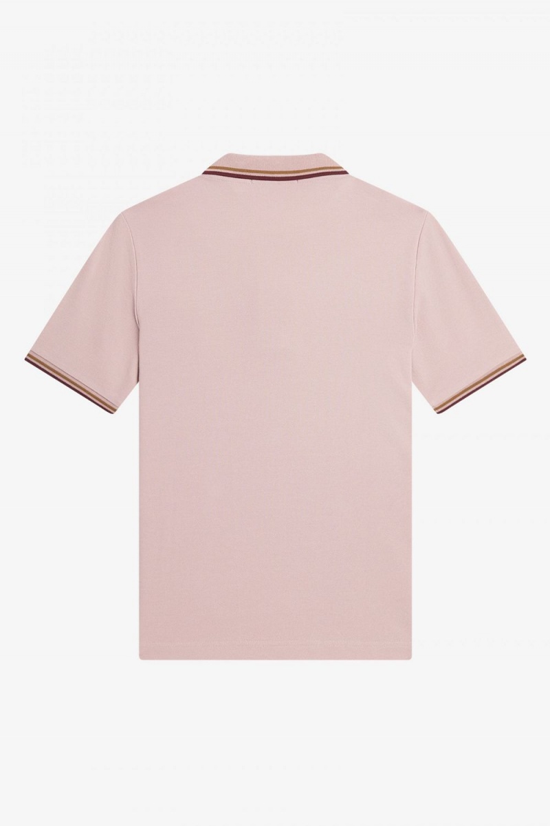 Fred Perry G3600 Women's Shirt Dusty Rose Pink Brown Oxblood | PRAFC2415