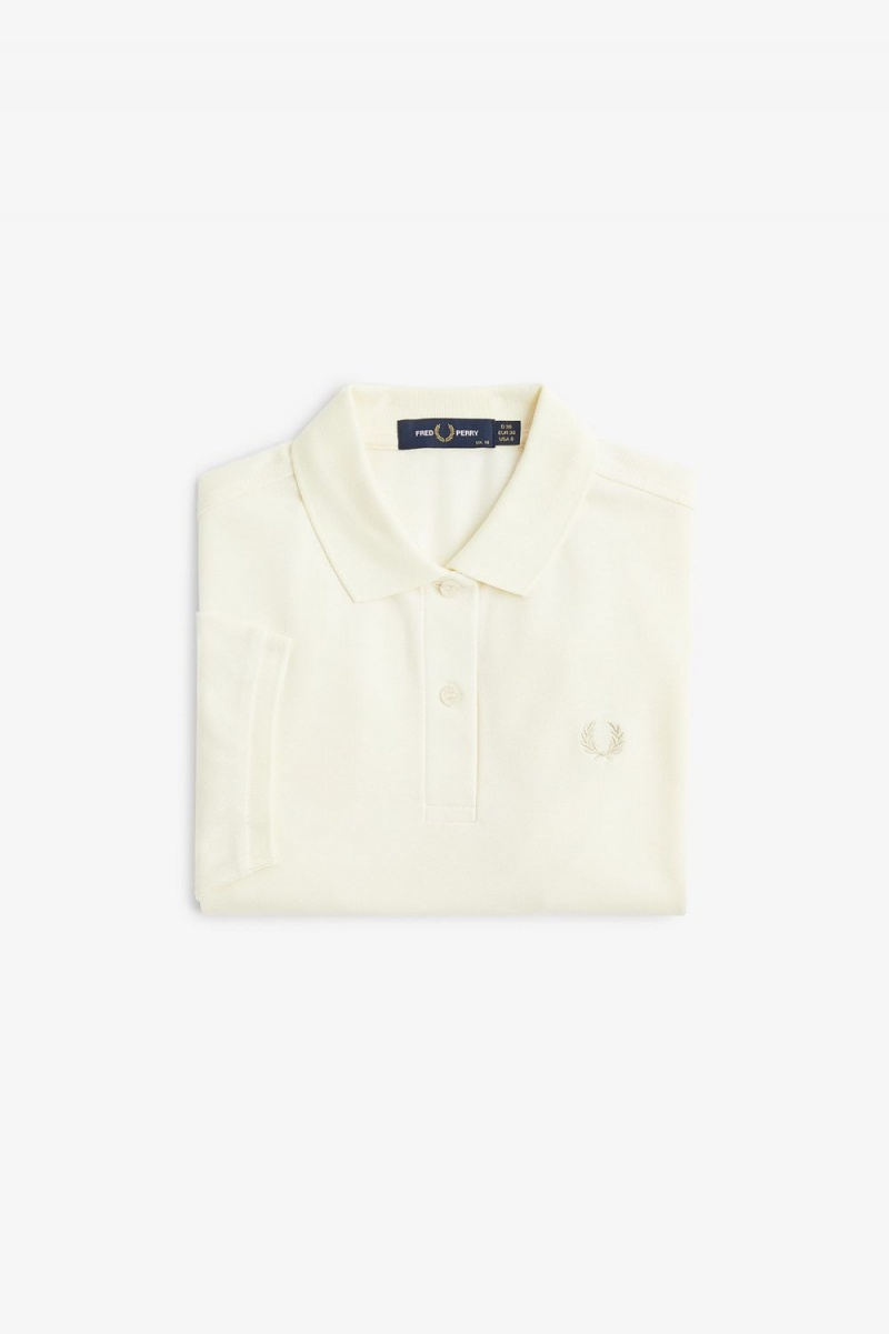 Fred Perry G6000 Women's Shirt Beige Oatmeal | WXDSV9630