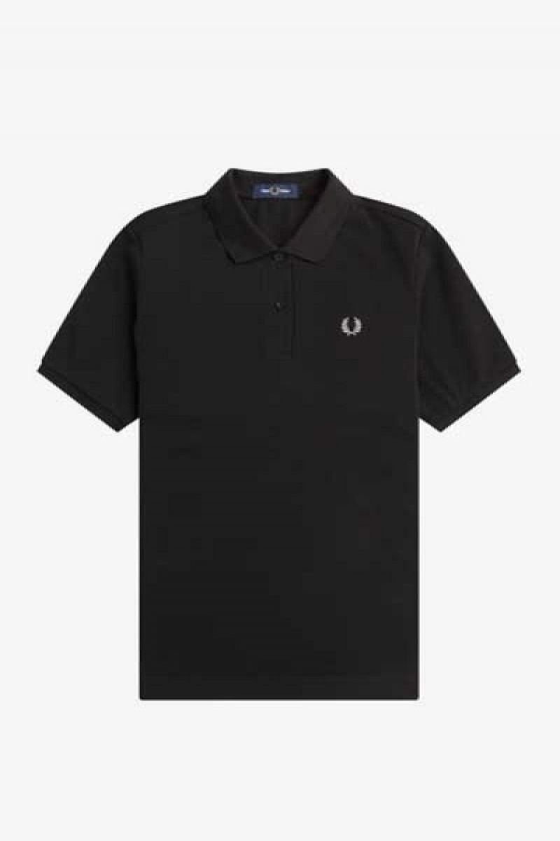 Fred Perry G6000 Women's Shirt Black Warm Grey | APLCI2913