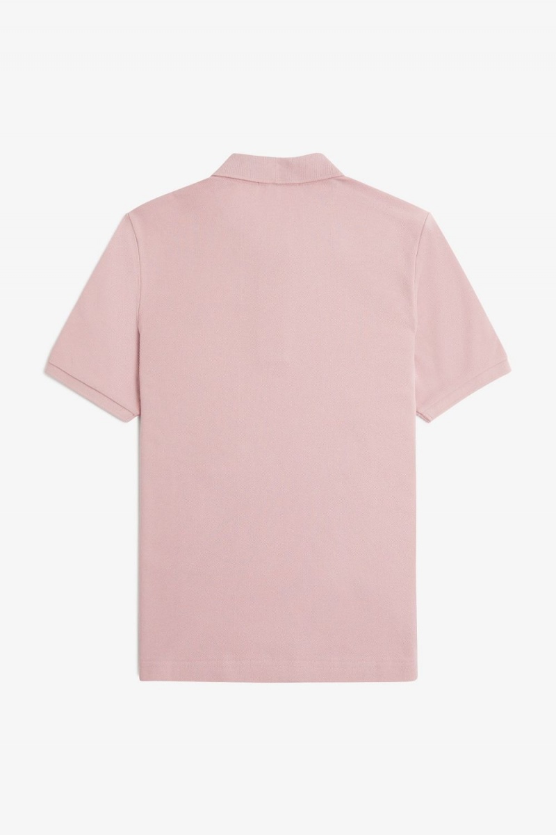 Fred Perry G6000 Women's Shirt Dusty Rose Pink French Navy | LXMTU9285