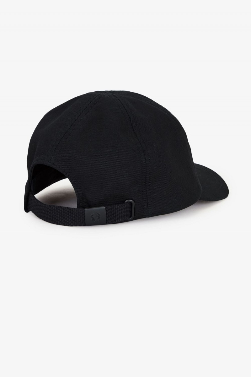 Fred Perry Graphic Branded Twill Men's Caps Black Warm Grey | AOQSY1075