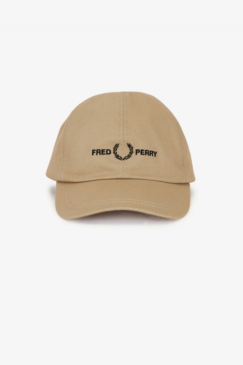 Fred Perry Graphic Branded Twill Men's Caps Green | YORVU1270