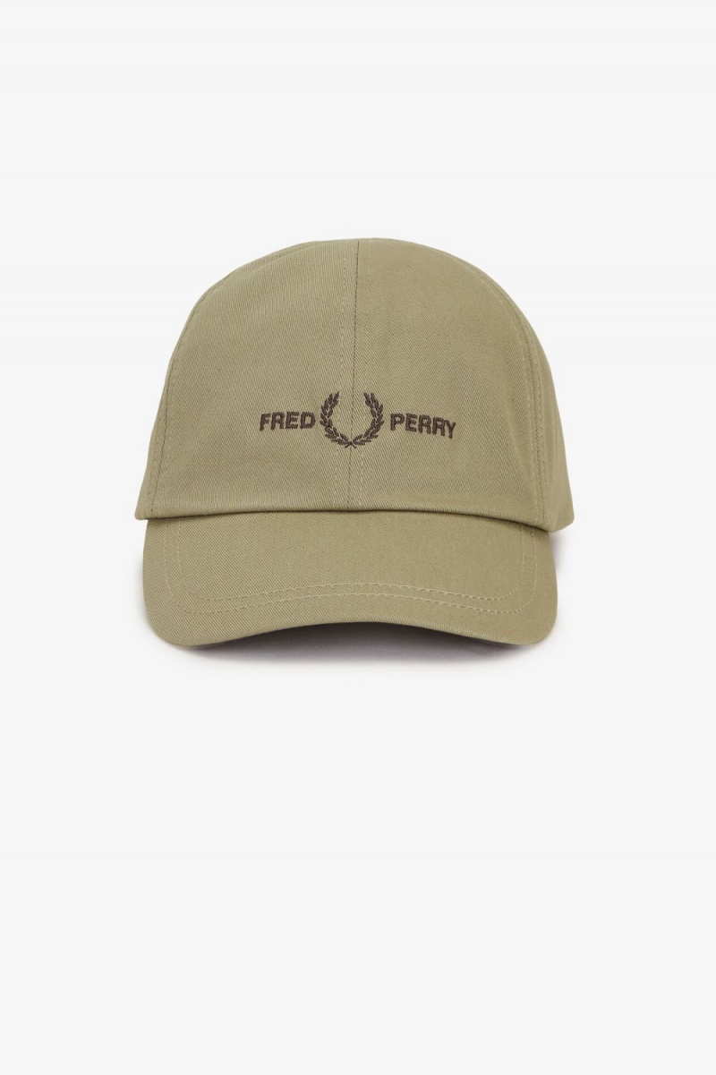 Fred Perry Graphic Branded Twill Men's Caps Warm Grey | CBLJM2564