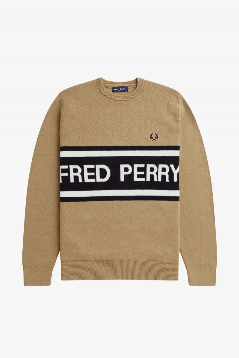 Fred Perry Graphic Men's Jumper Green | IMJVK0394