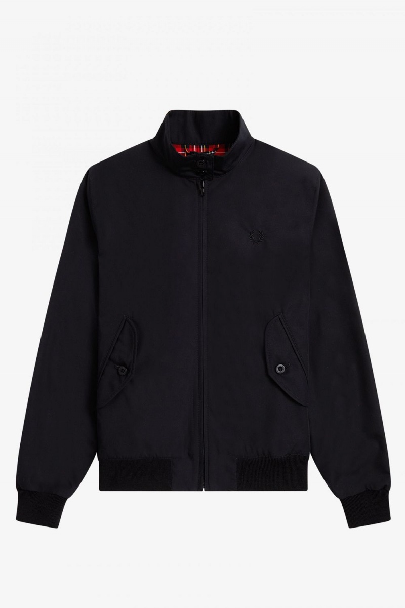 Fred Perry Harrington Women's Jackets Black | YDPCT8701