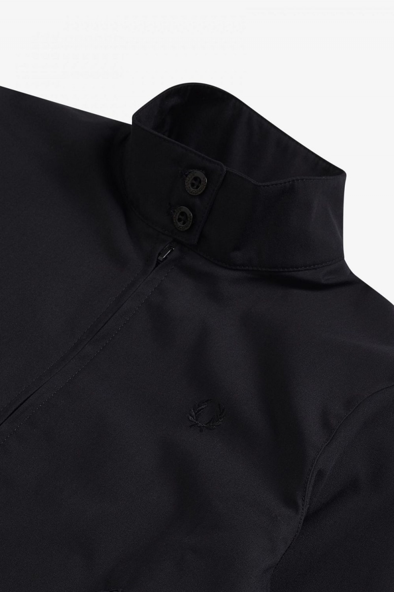 Fred Perry Harrington Women's Jackets Black | YDPCT8701