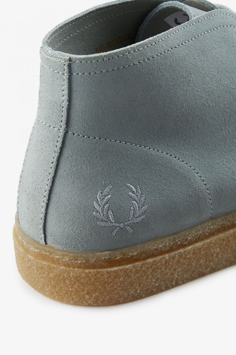 Fred Perry Hawley Men's Boots Silver Blue | LRDCP3049