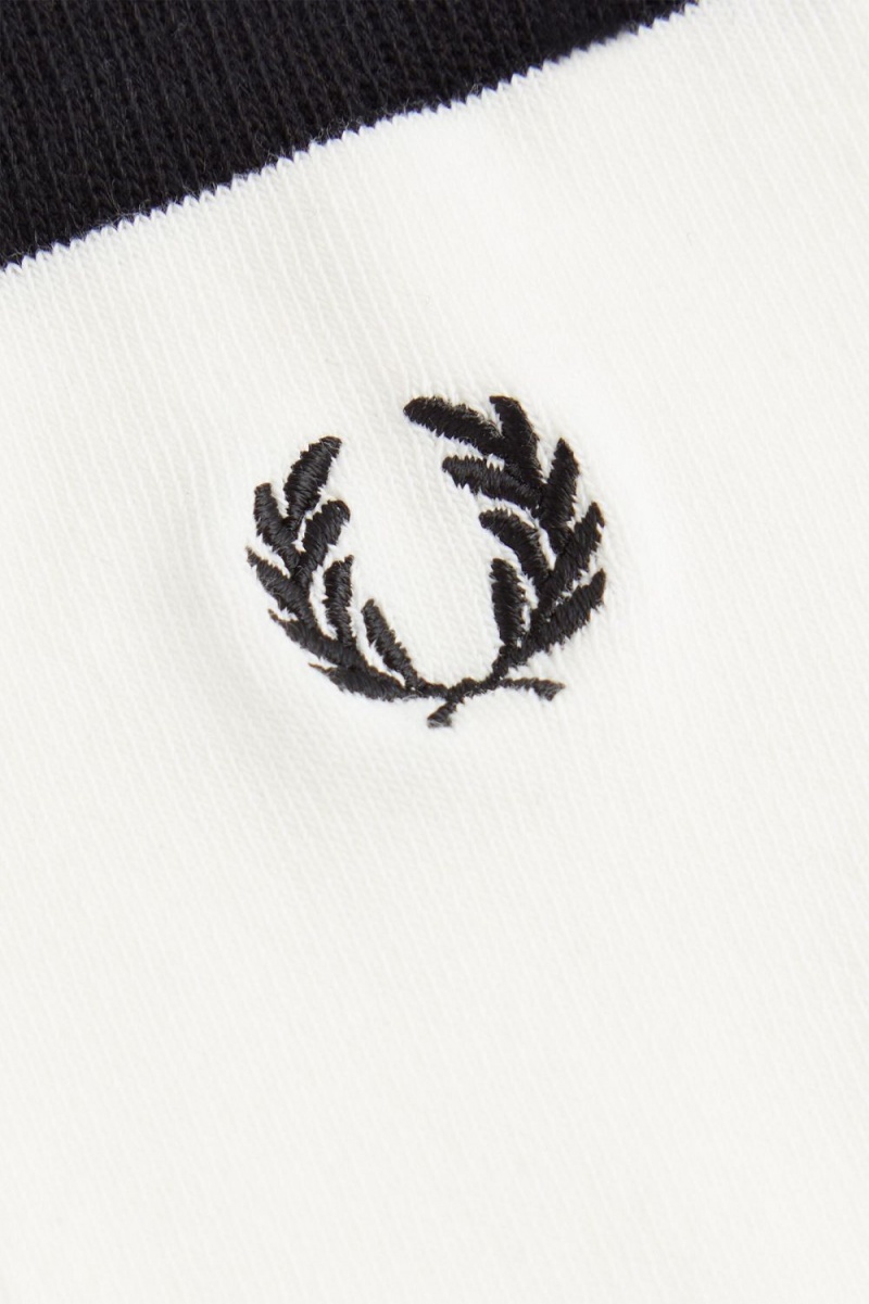 Fred Perry Heart Women's Socks Snow White | OEGUA7908