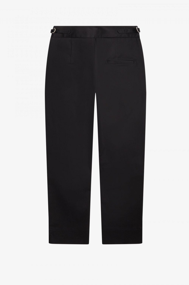 Fred Perry High Waist Women's Pants Black | AUNOE3497