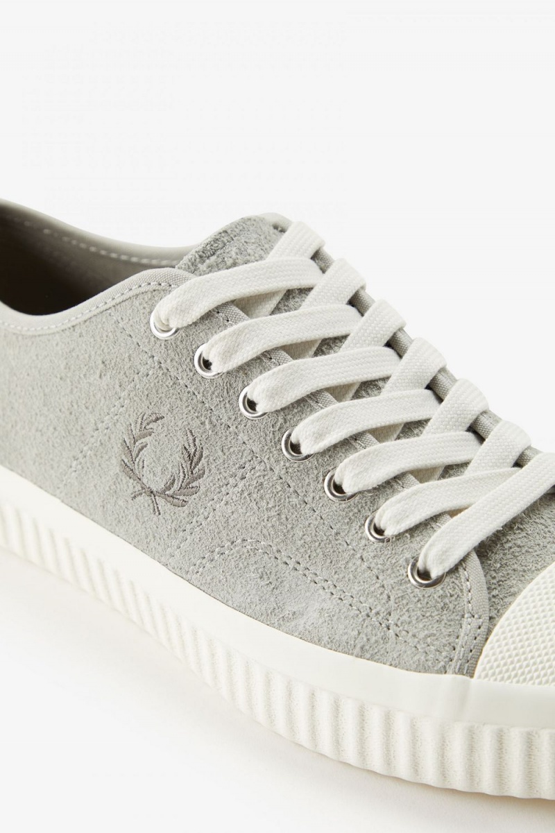 Fred Perry Hughes Low Men's Plimsolls Grey | RQVYW7596