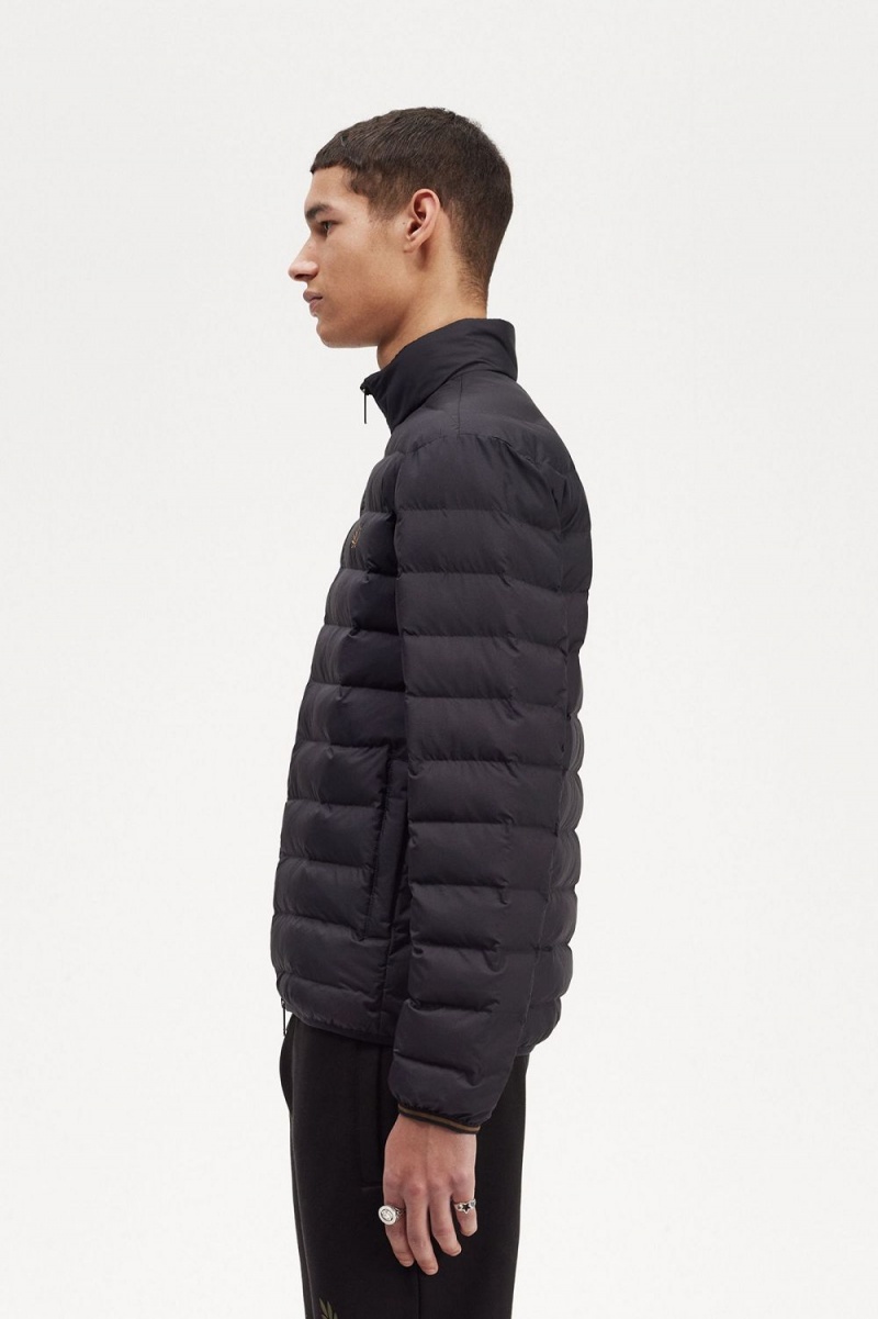 Fred Perry Insulated Men's Jackets Black | JYIDB8529