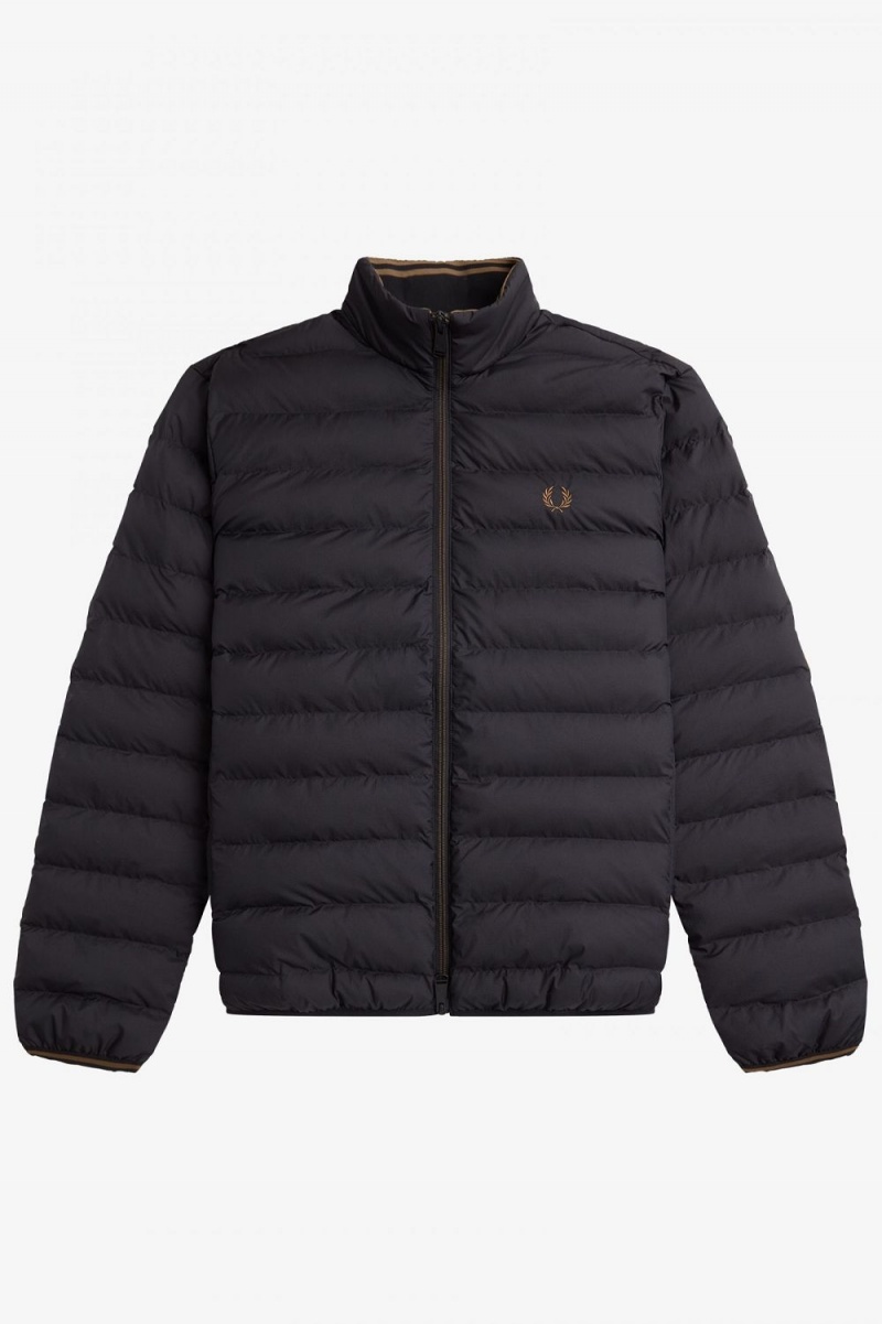 Fred Perry Insulated Men's Jackets Black | JYIDB8529