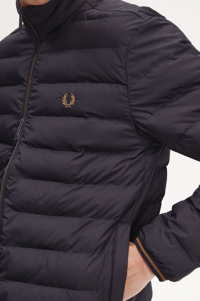 Fred Perry Insulated Men's Jackets Navy | OFQCL0984