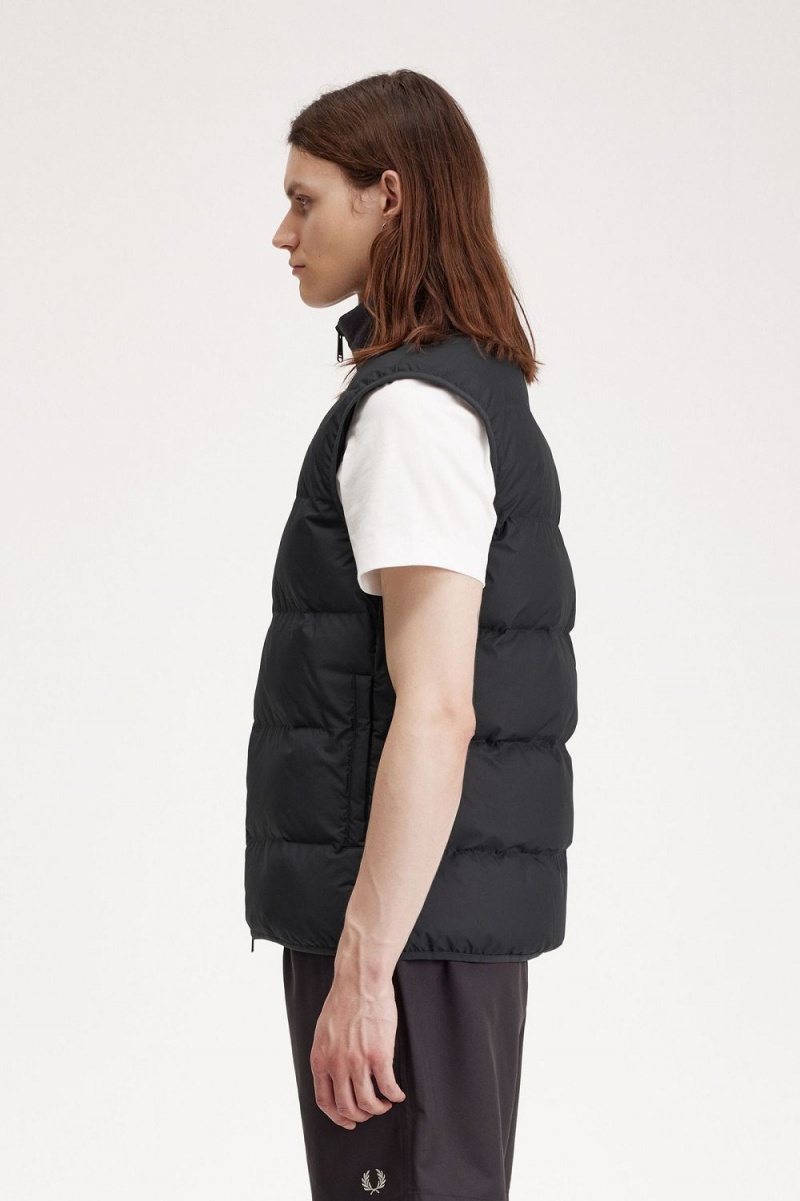 Fred Perry Insulated Men's Vest Anchor Grey | WHZPR0492