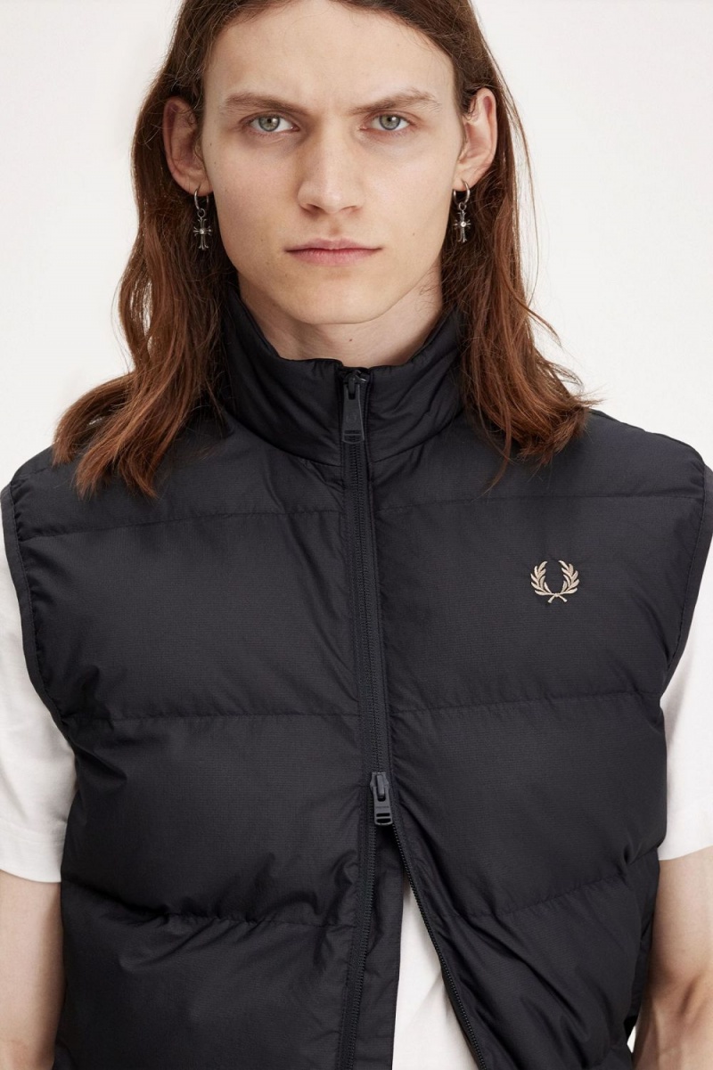 Fred Perry Insulated Men's Vest Anchor Grey | WHZPR0492