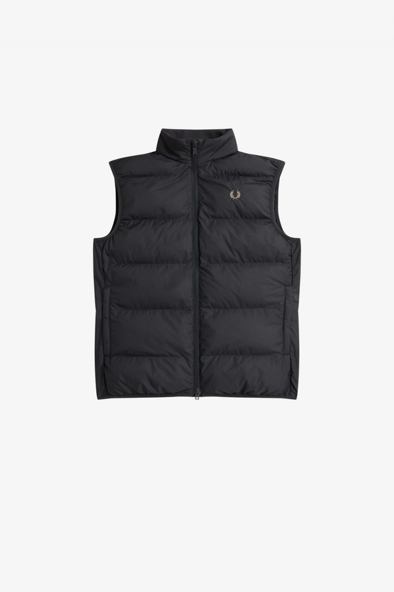 Fred Perry Insulated Men's Vest Anchor Grey | WHZPR0492