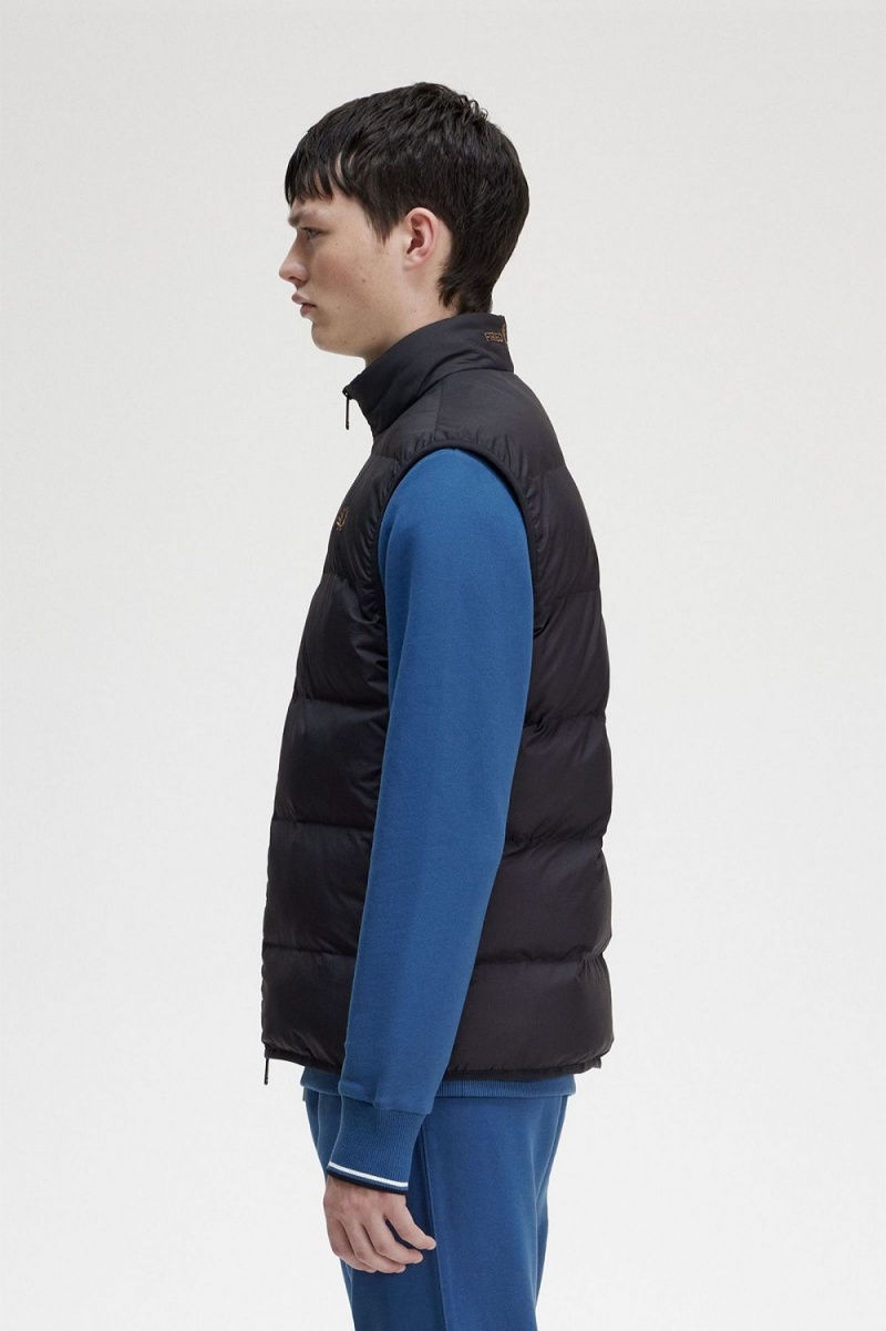 Fred Perry Insulated Men's Vest Black | MZPVW4180