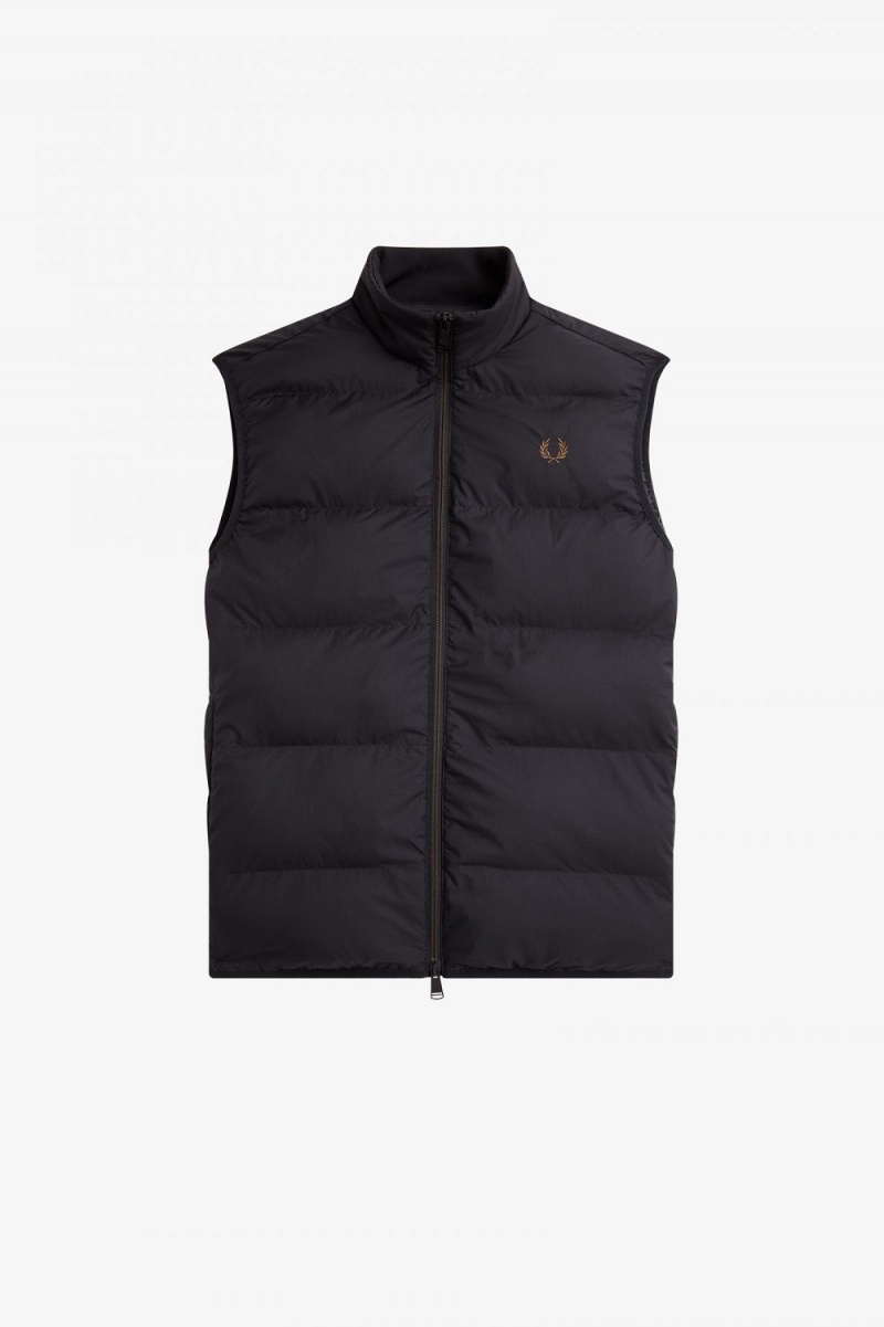 Fred Perry Insulated Men's Vest Black | MZPVW4180