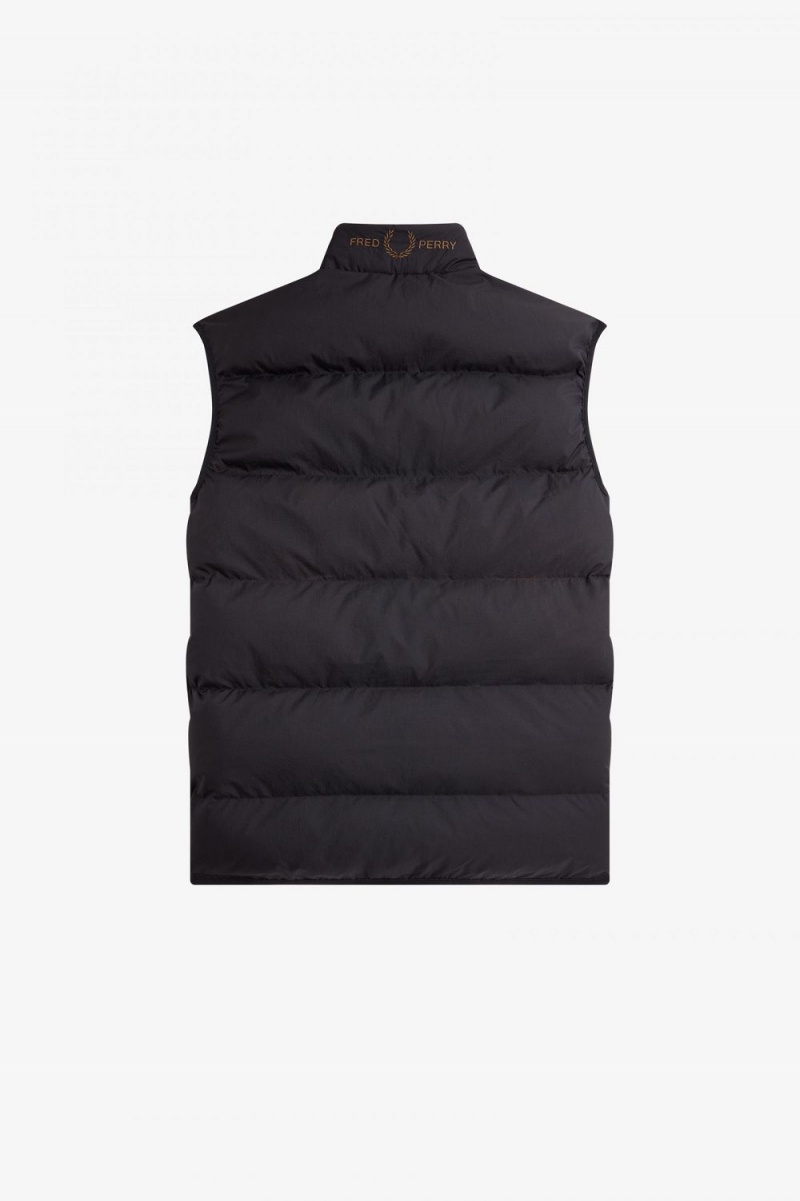 Fred Perry Insulated Men's Vest Black | MZPVW4180