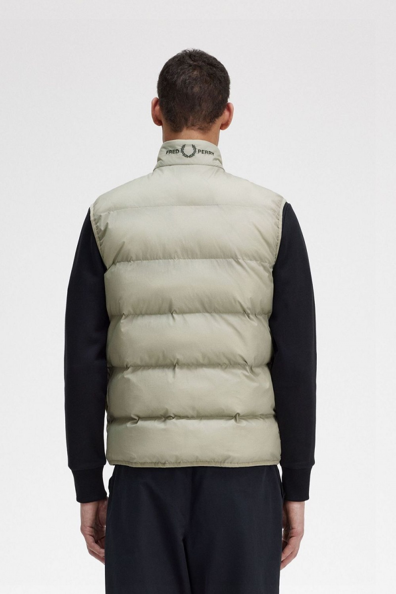 Fred Perry Insulated Men's Vest Mint | FMAYZ6583