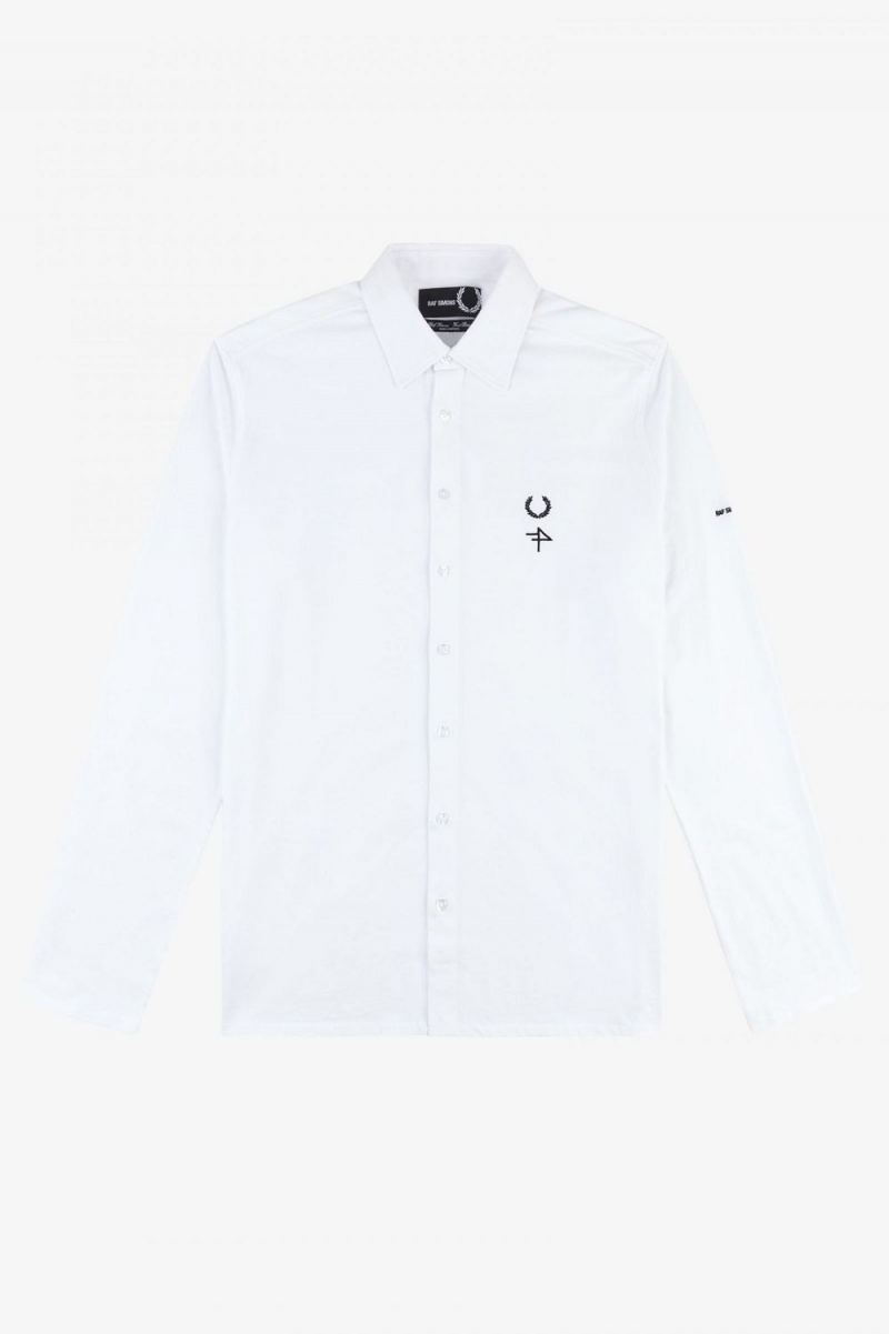 Fred Perry Jersey Men's Shirt White | JVXFP2310