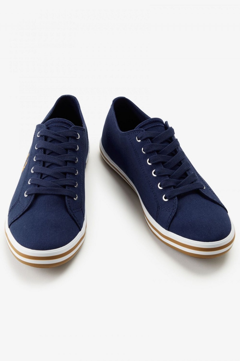 Fred Perry Kingston Men's Plimsolls French Navy | TVOXI7483