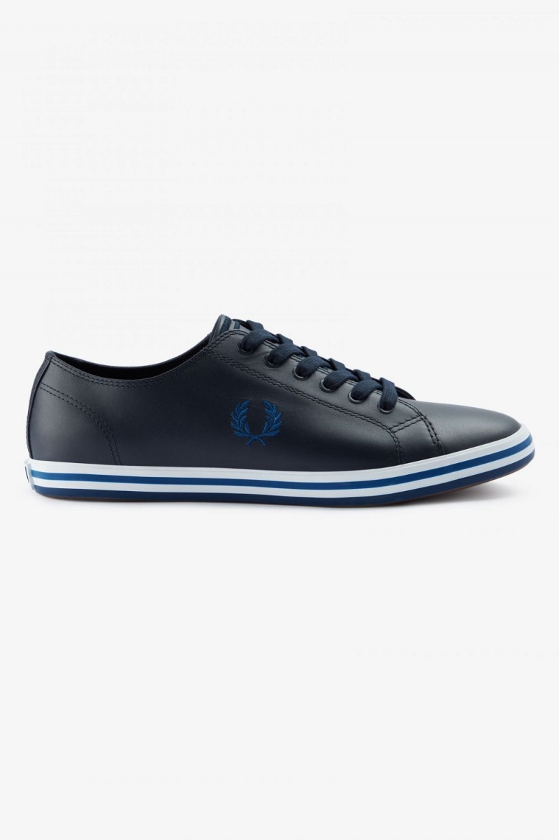 Fred Perry Kingston Men\'s Plimsolls Navy Shaded Cobalt | BMVRL1039