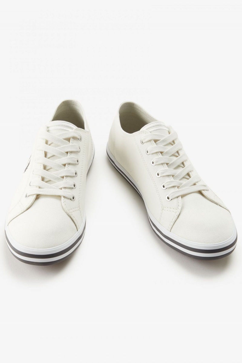 Fred Perry Kingston Men's Plimsolls Snow White | ZWQEJ1537