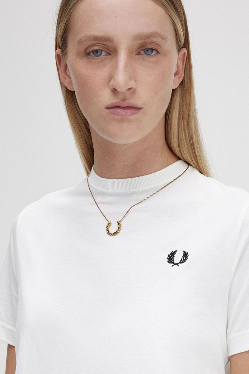 Fred Perry Laurel Wreath Necklace Women\'s Jewellery Gold | ETUHF3520