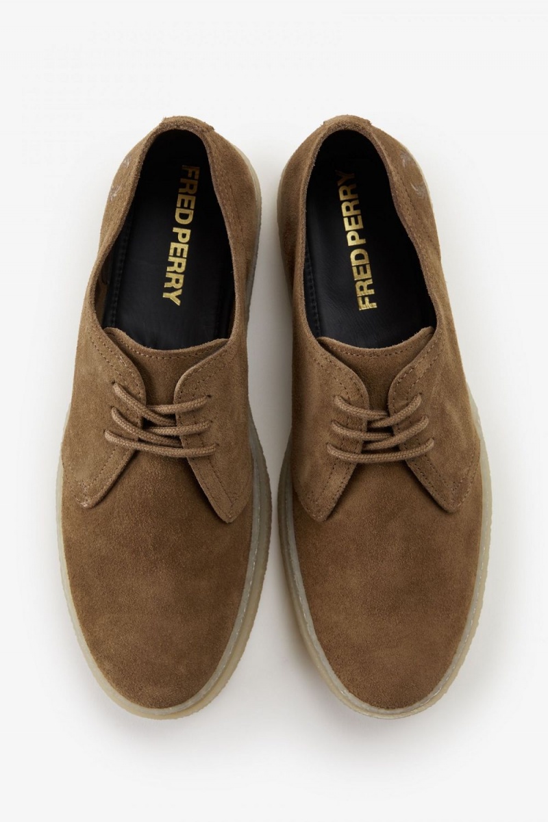 Fred Perry Linden Men's Plimsolls Brown | FVMWK8704