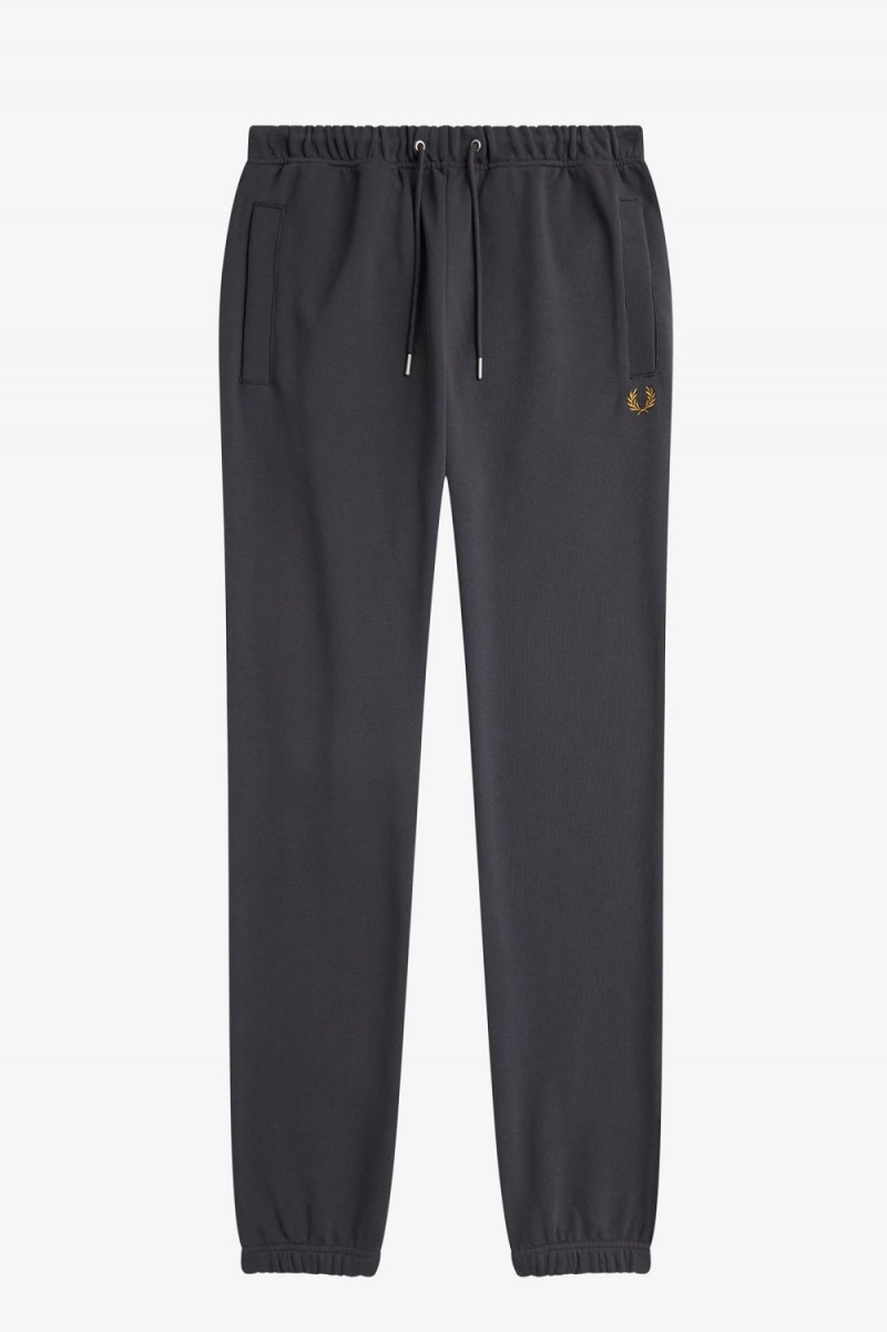 Fred Perry Loopback Sweat Men's Pants Anchor Grey Dark Coffee | OUMCZ4103