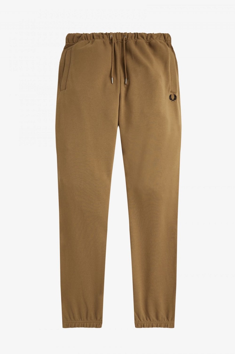 Fred Perry Loopback Sweat Men's Pants Brown Burnt Tobacco | RLDCX4028