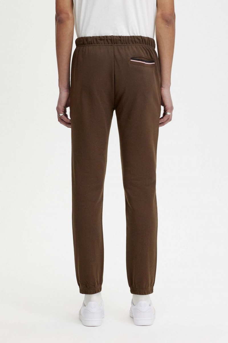 Fred Perry Loopback Sweat Men's Pants Burnt Tobacco | GHBZR8295