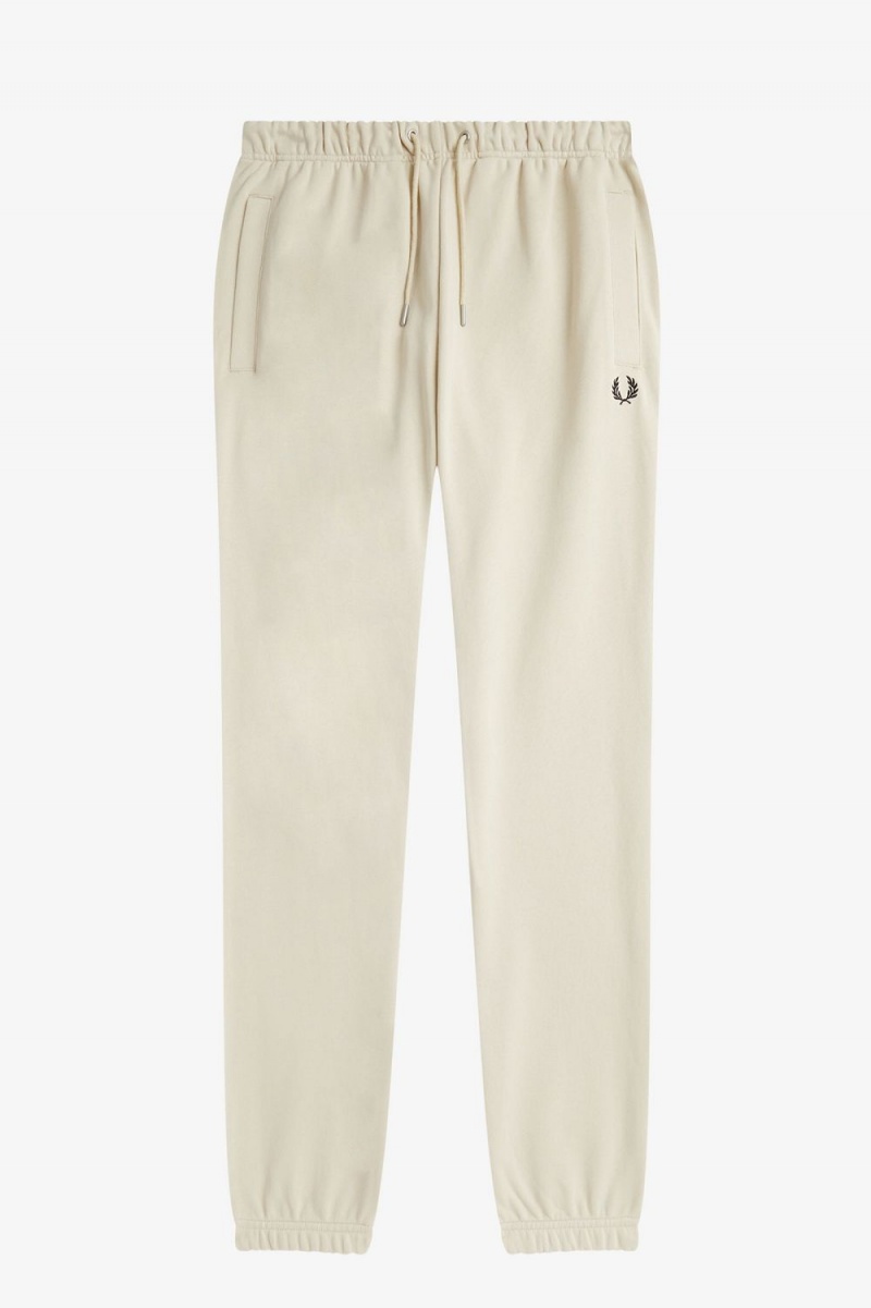 Fred Perry Loopback Sweat Men's Pants Oatmeal Black | ZQOJW5908