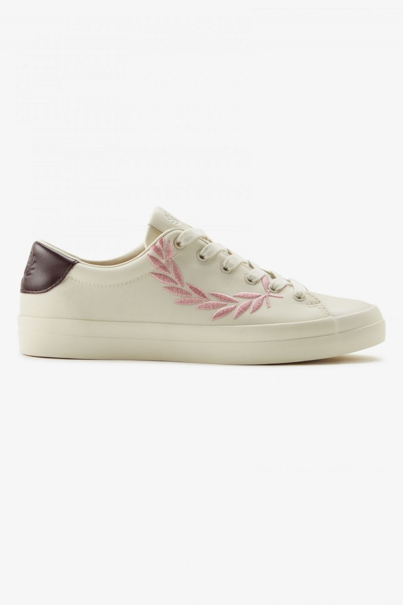 Fred Perry Lottie Women\'s Tennis Shoes Beige | AKSQO4029