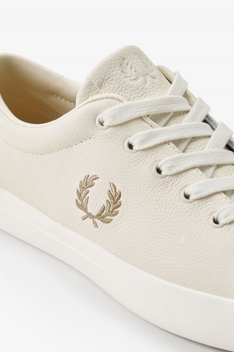 Fred Perry Lottie Women's Tennis Shoes Beige Green | VZUSQ4568