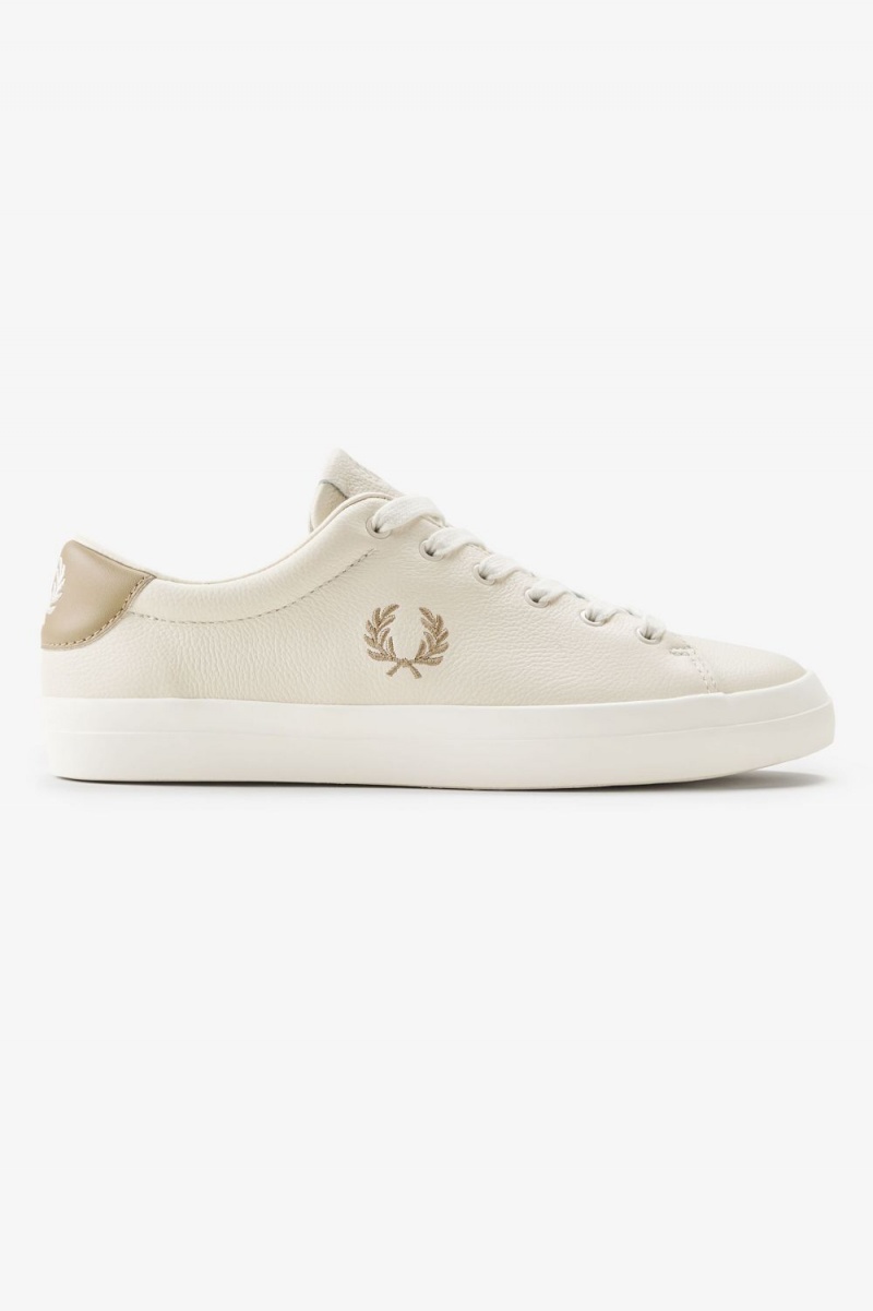 Fred Perry Lottie Women\'s Tennis Shoes Beige Green | VZUSQ4568