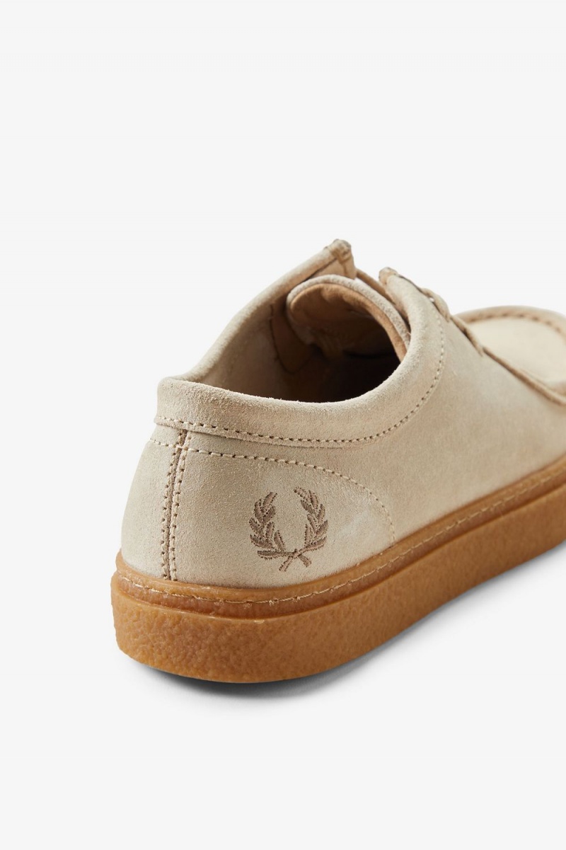 Fred Perry Low Dawson Men's Plimsolls Oatmeal | HEZDI5102