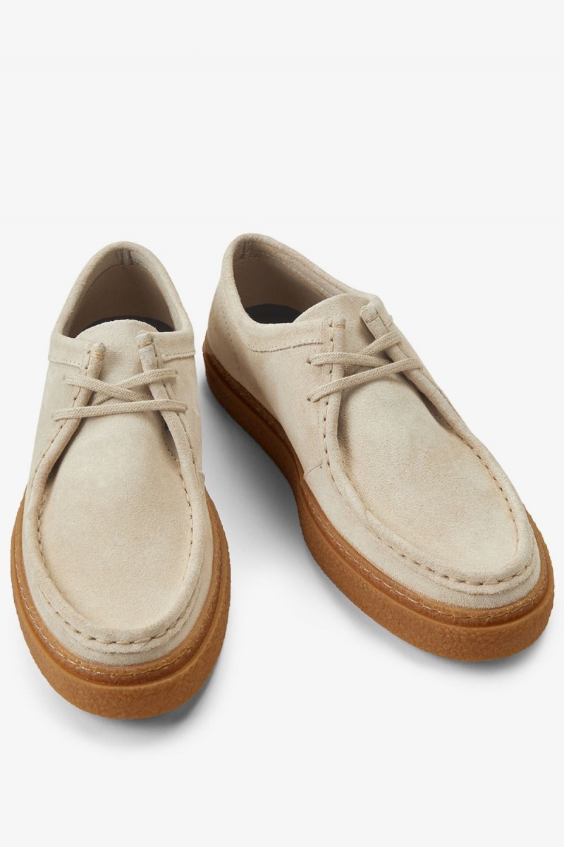 Fred Perry Low Dawson Men's Plimsolls Oatmeal | HEZDI5102