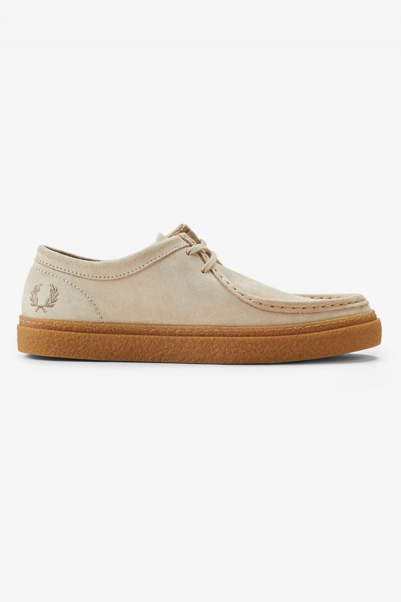 Fred Perry Low Dawson Men\'s Plimsolls Oatmeal | HEZDI5102